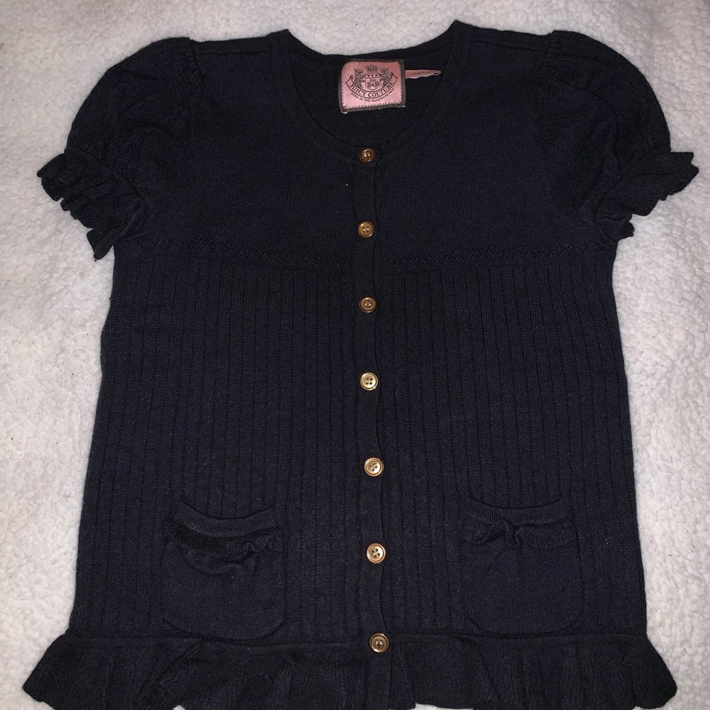 Vintage Juicy Couture Ruffle Cardigan/Top